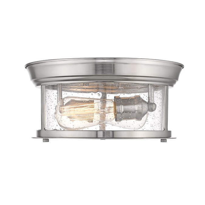 Z-Lite Sonna 1-Light Brushed Nickel Flush Mount Light - Image 4