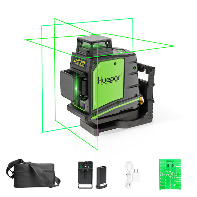 Huepar 200-ft Green Self-Leveling Cross-line Laser Level