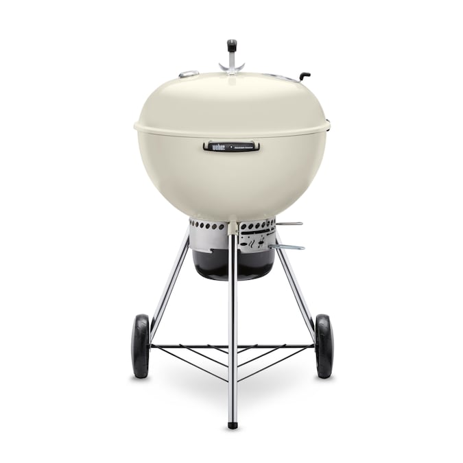 Weber Master-Touch 22-in W Ivory Kettle Charcoal Grill