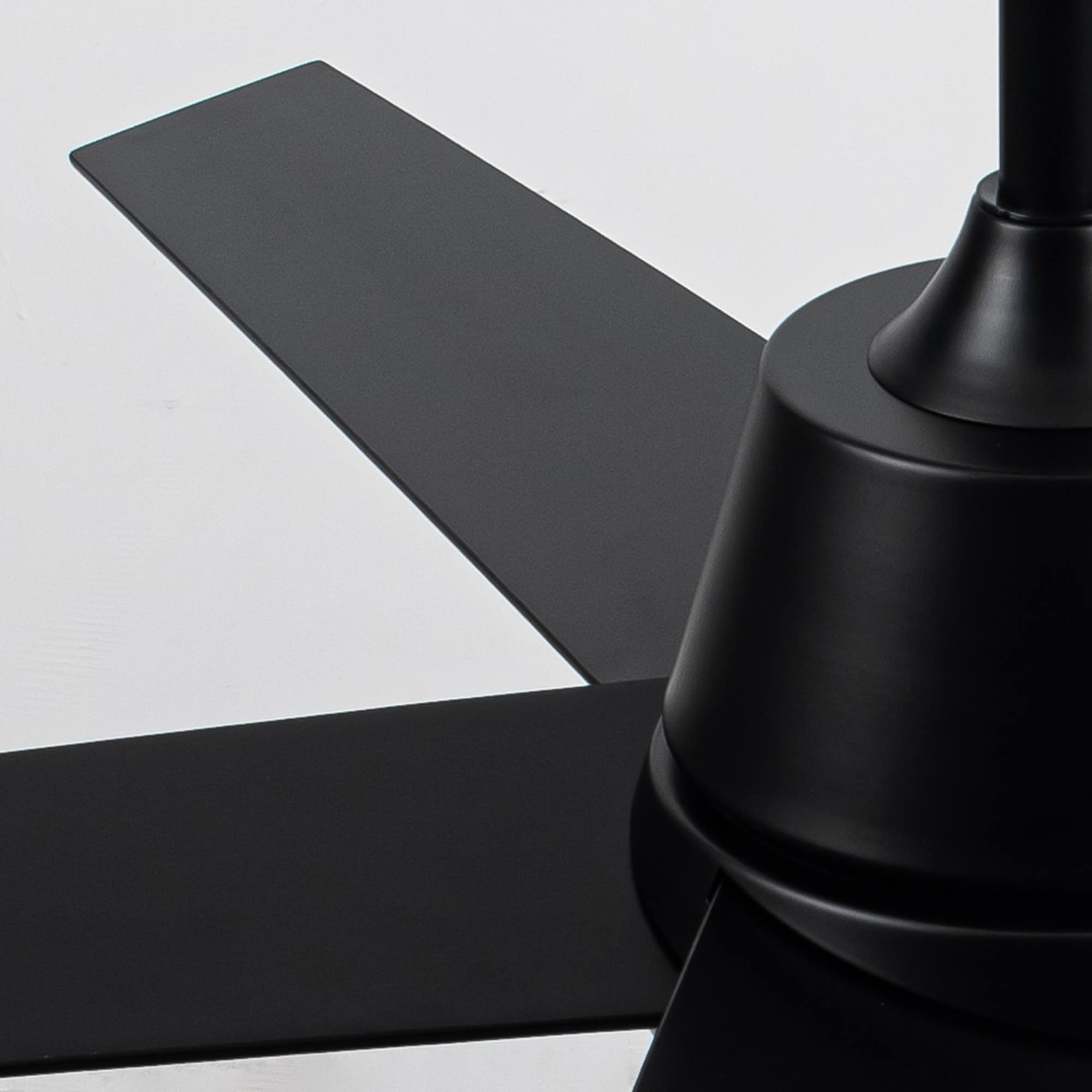 52-in Integrated LED Matte Black with Black Blades Ceiling Fan With Light and Remote ( 5 -Blade ) - Image 8