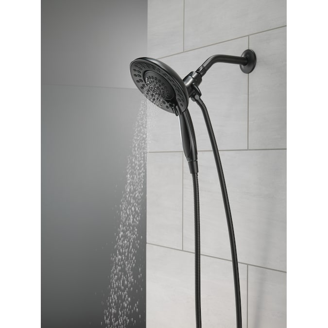 Delta Saylor Matte Black 6.81-in Round Dual/Combo Shower Head 1.75-GPM (6.6-LPM) - Image 16