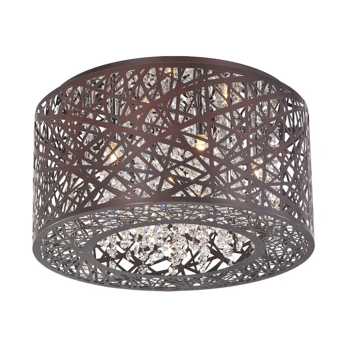 ET2 Inca 7-Light Bronze LED Flush Mount Light - Image 2