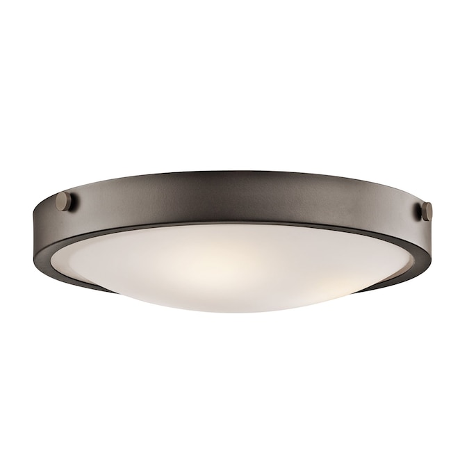 Kichler Lytham 1-Light Bronze Flush Mount Light