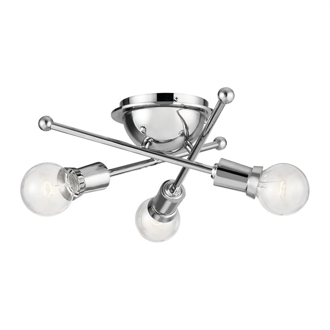 Kichler Armstrong 3-Light Chrome Flush Mount Light