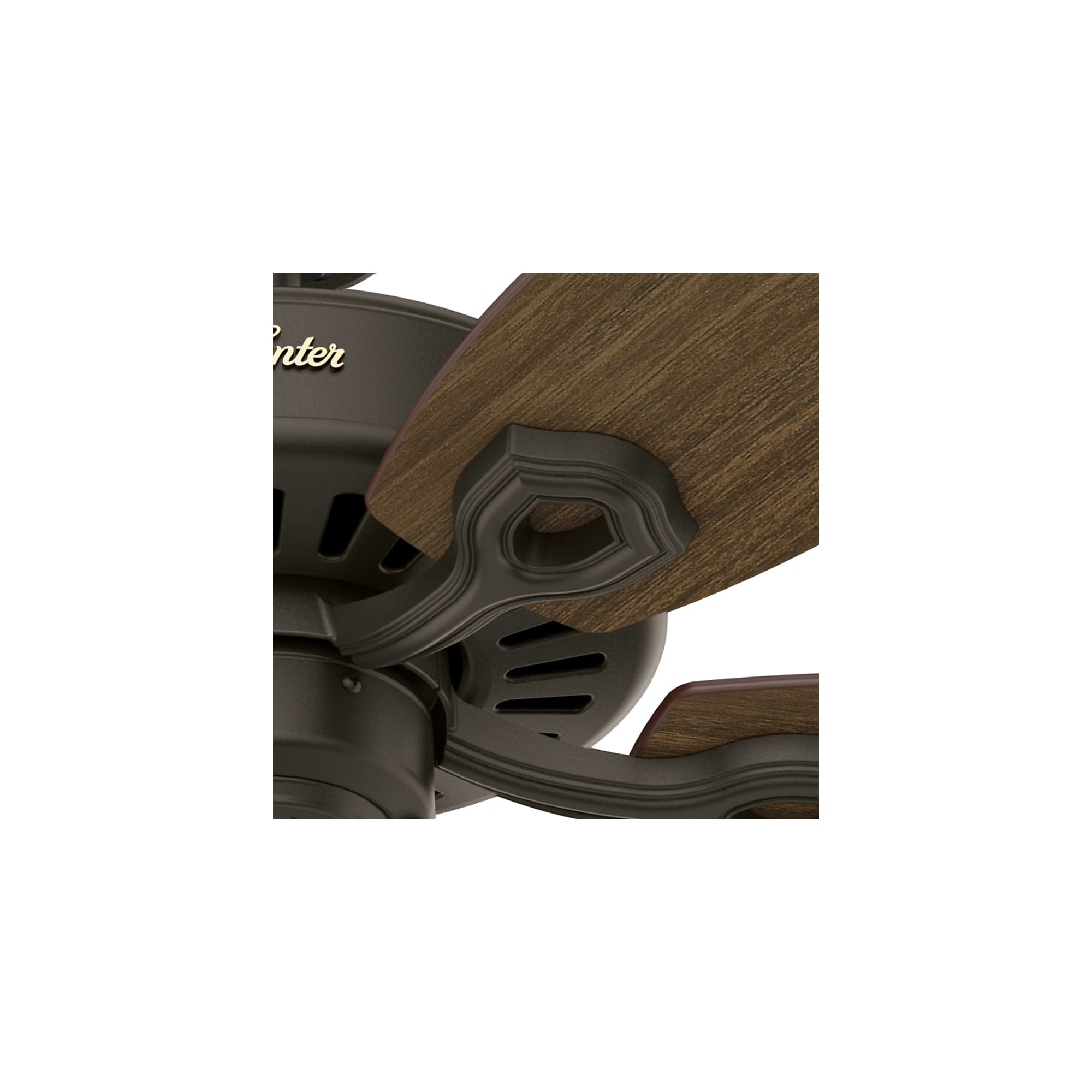 Builder Elite 52-in New Bronze with Brazilian Cherry/Harvest Mahogany Blades Ceiling Fan Light Kit Compatible ( 5 -Blade ) - Image 6