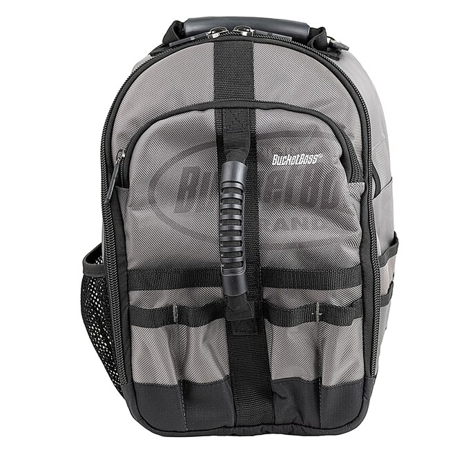Bucket Boss SLING PACK Grey, Black Polyester 10.5-in Zippered Backpack