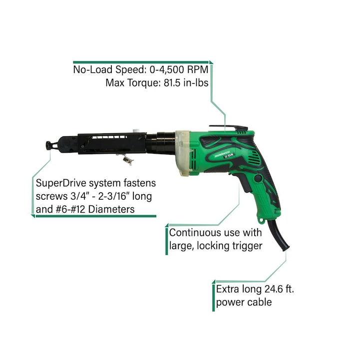 Metabo HPT 6.6-Amp Collated Fastener Screw Gun - Image 13