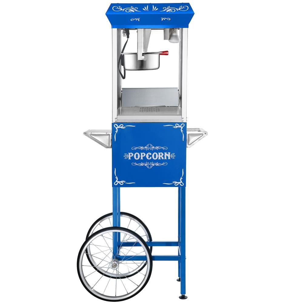 Stainless steel Oil Freestanding Popcorn machine cart