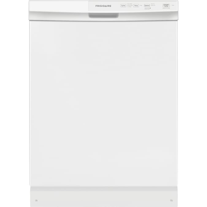 Frigidaire 24-in Front Control Built-In Dishwasher (White) ENERGY STAR, 55-dBA Standard Sound Level
