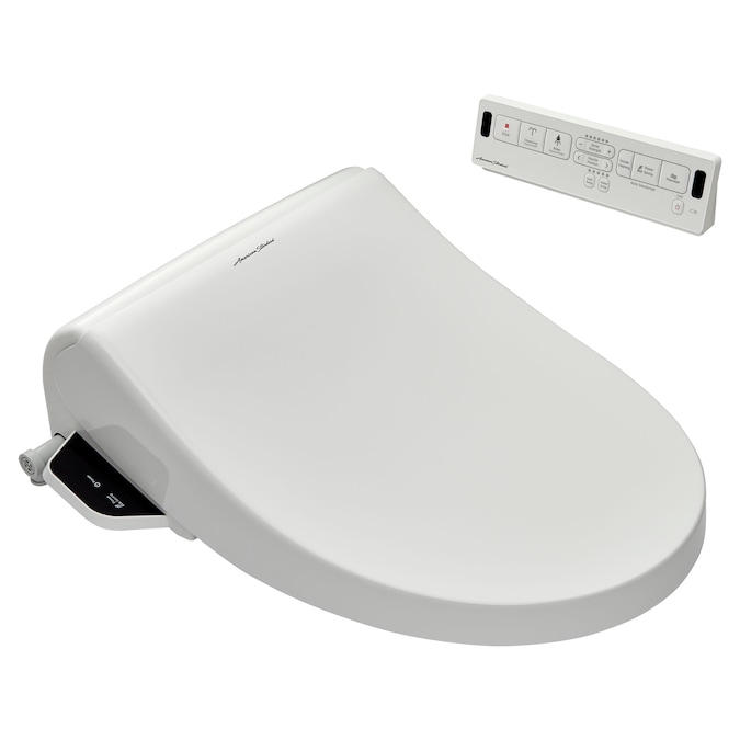 American Standard Spalet Plastic White Elongated Soft Close Heated Bidet Toilet Seat