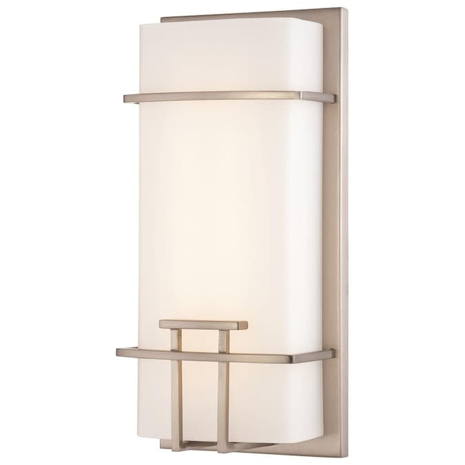 George Kovacs 6.25-in W 1-Light Brushed Nickel Modern/Contemporary Incandescent Wall Sconce
