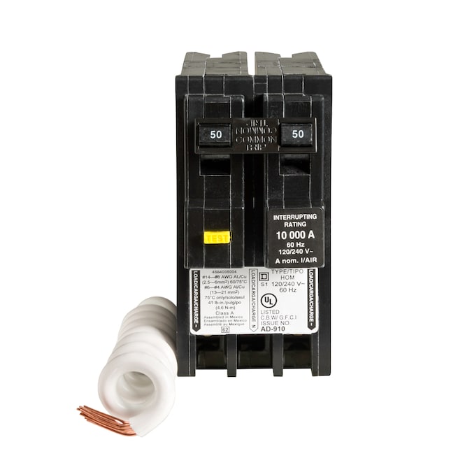Square D Homeline 50-amp 2-Pole GFCI Circuit Breaker - Image 5
