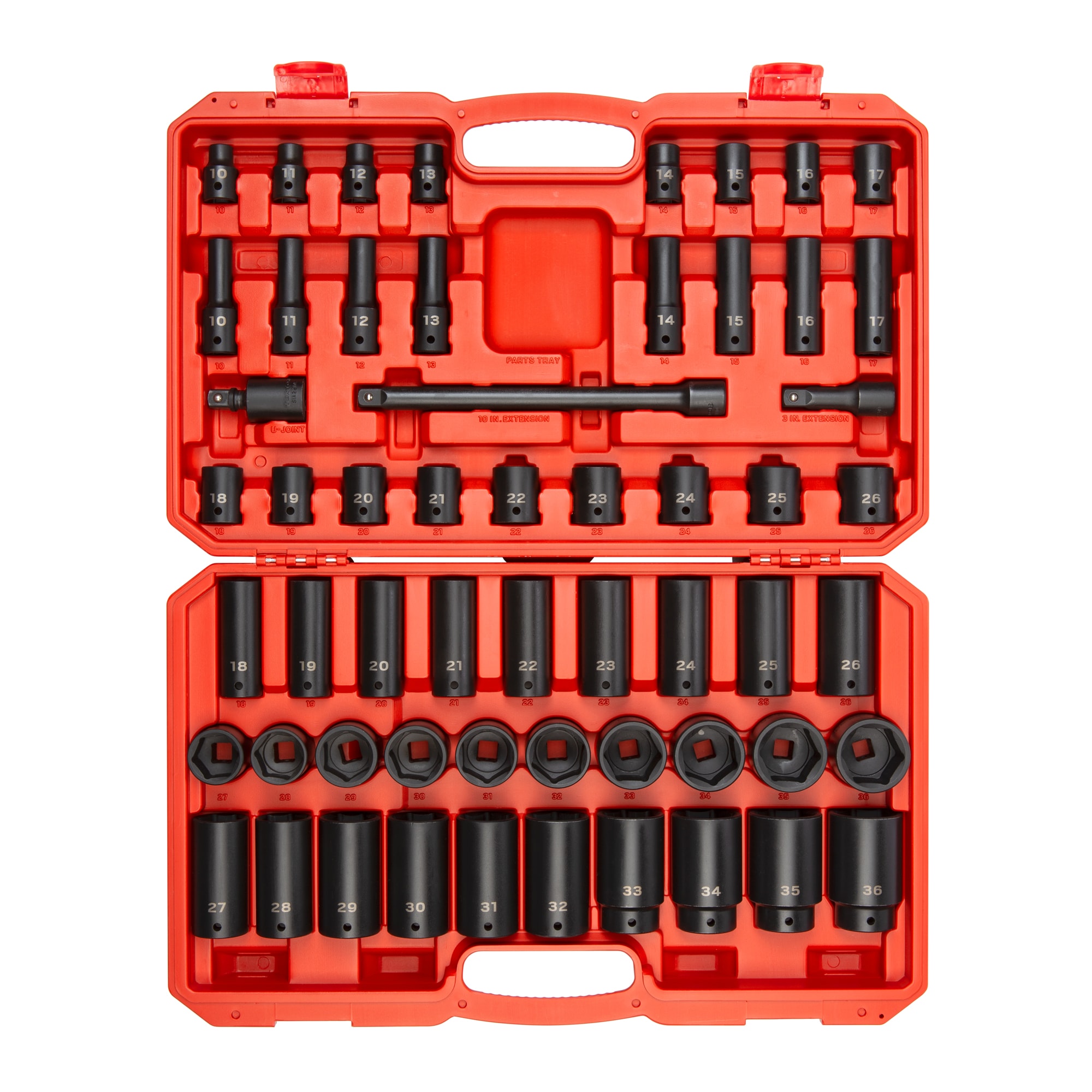 57 -Piece Metric 1/2-in Drive Set 6-point Impact Socket Set