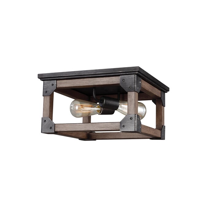 Generation Lighting Dunning 2-Light Bronze Flush Mount Light ENERGY STAR