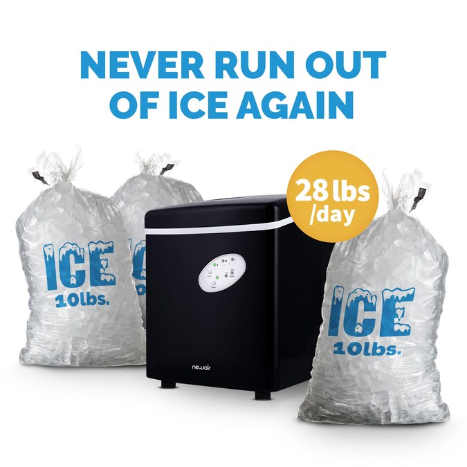 NewAir 28-lb Ice Per day Countertop or Portable Bullet Ice Maker (Black) - Image 4
