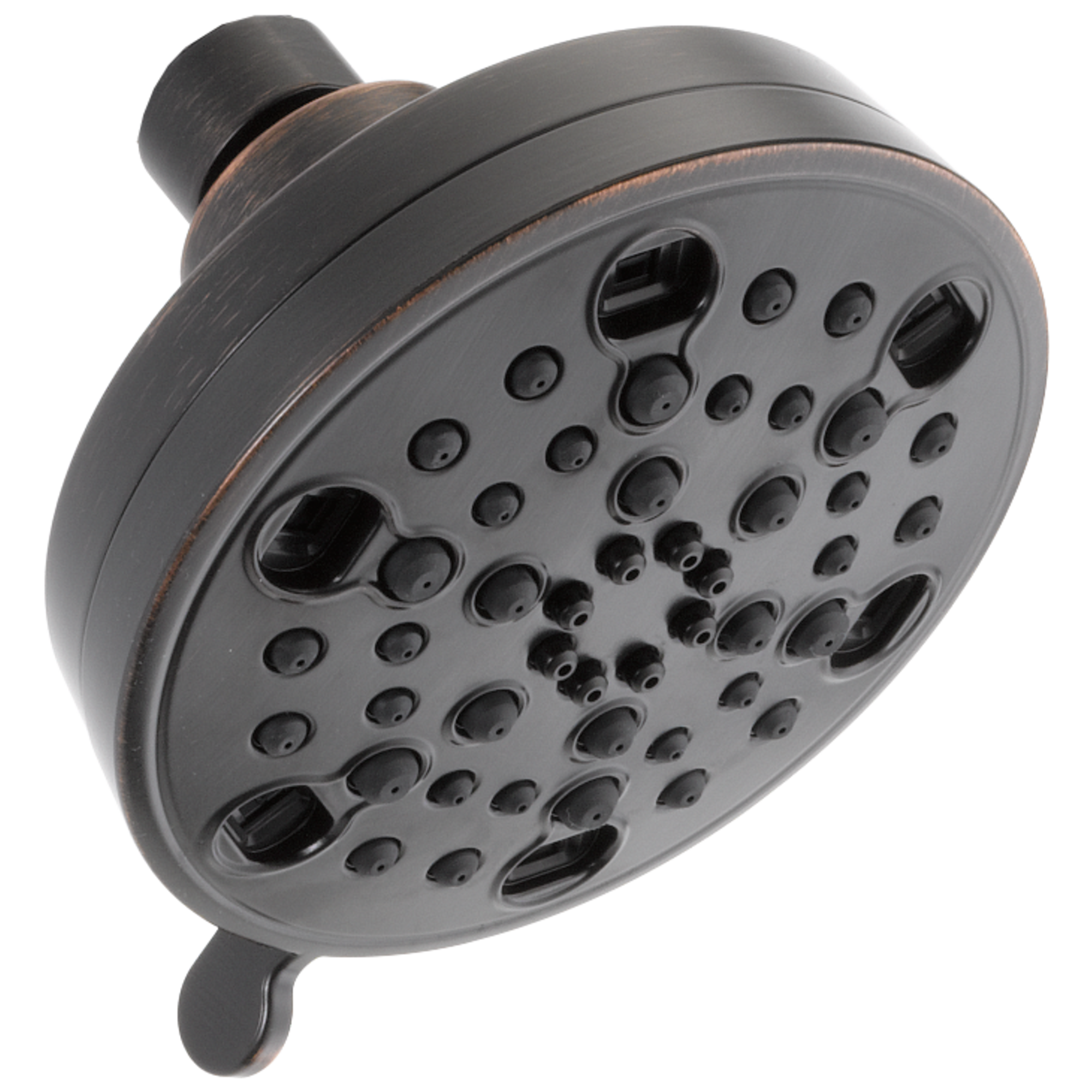 5.0 -Spray Venetian Bronze 4.19-in Round Fixed High Pressure Shower Head 1.75 GPM