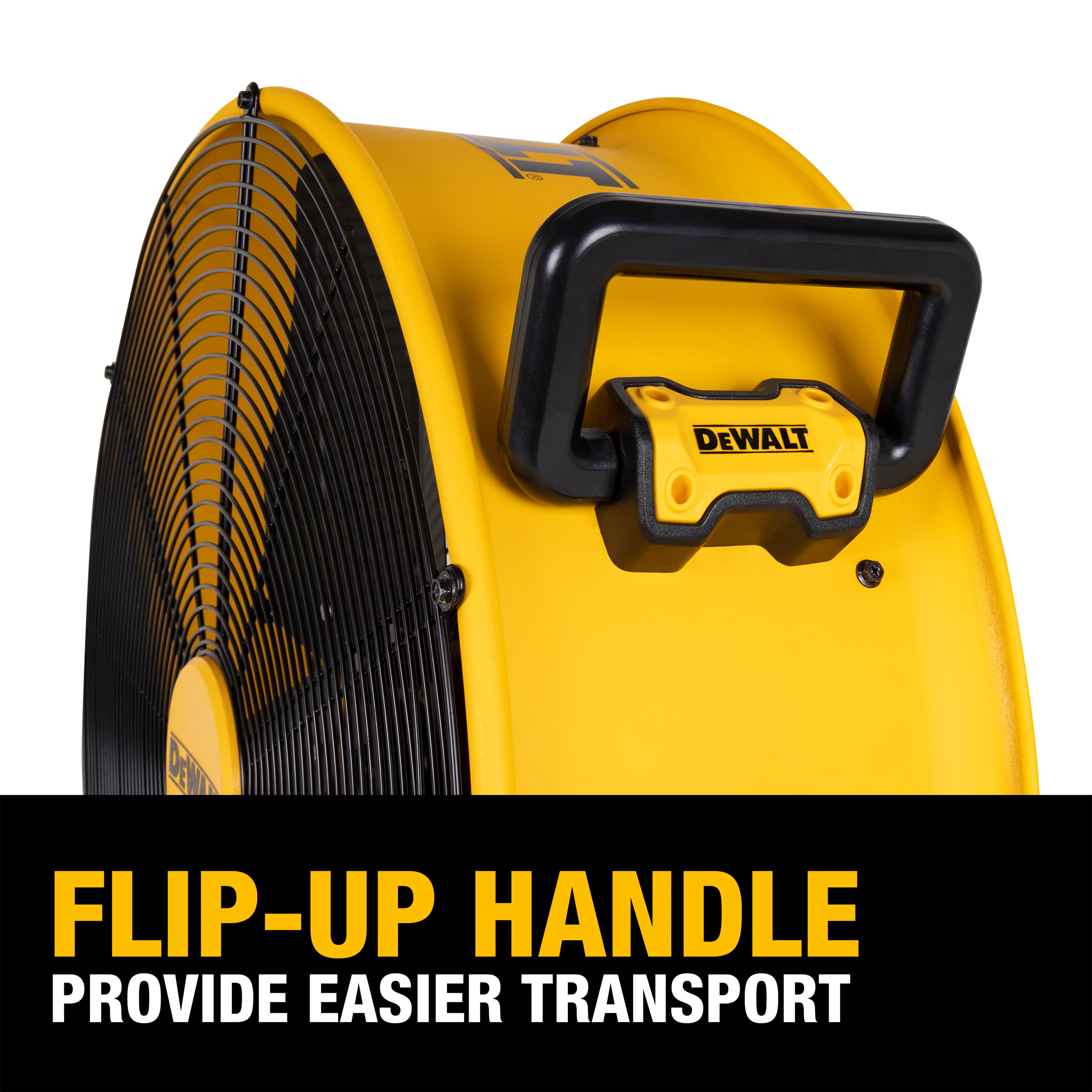 24-Inches 120 -Volt High Velocity Indoor/Outdoor Yellow Industrial Fan - Image 2