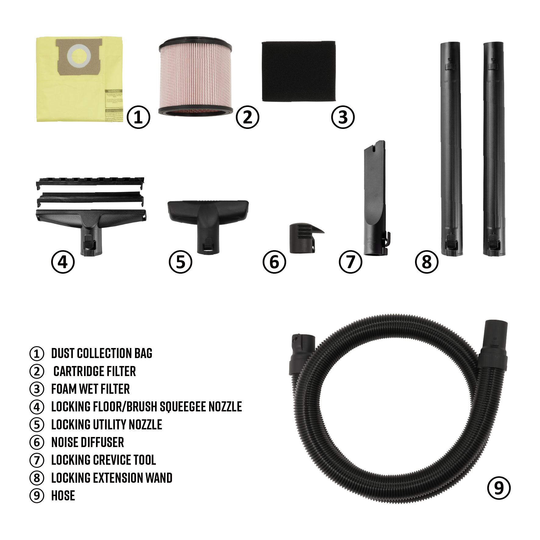 16-Gallon 6.5 HP Corded Wet/Dry Shop Vacuum with Accessories Included - Image 7