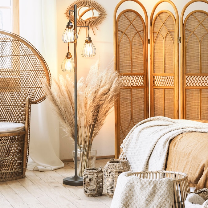 Brightech 68-in Classic Black Tree Track Floor Lamp