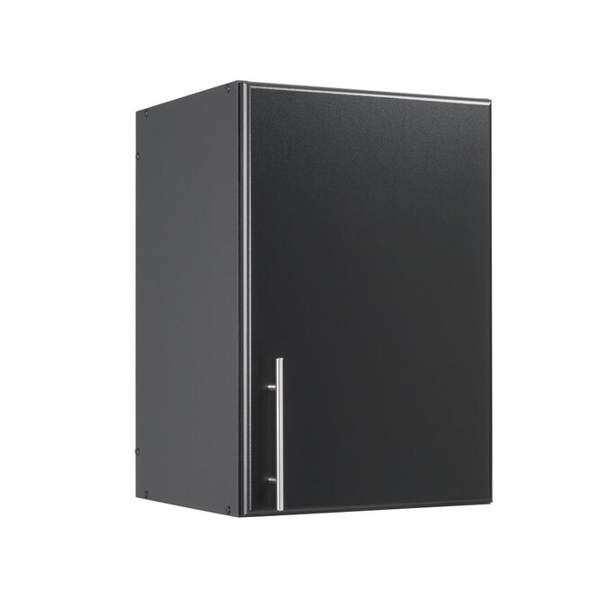 Prepac Elite 16-in W x 24-in H Wood Composite Black Wall-mount Utility Storage Cabinet