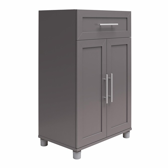 Ameriwood Home Camberly 23.46-in W x 39.2-in H Particleboard Graphite Grey Freestanding Utility Storage Cabinet