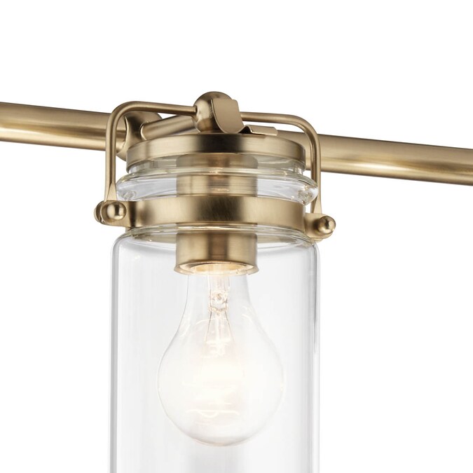 Kichler Brinley 32.5-in 4-Light Gold Vintage Vanity Light - Image 4