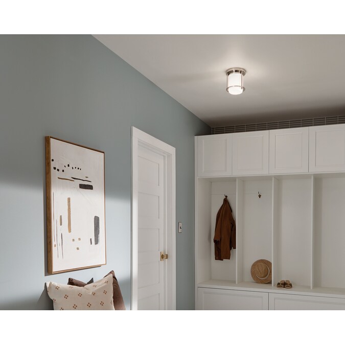 Kichler Brit 1-Light Polished Nickel Flush Mount Light - Image 7