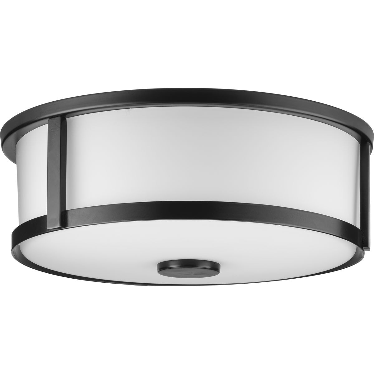 Gilliam 2 -Light 12.62-in Matte Black Flush Mount Light