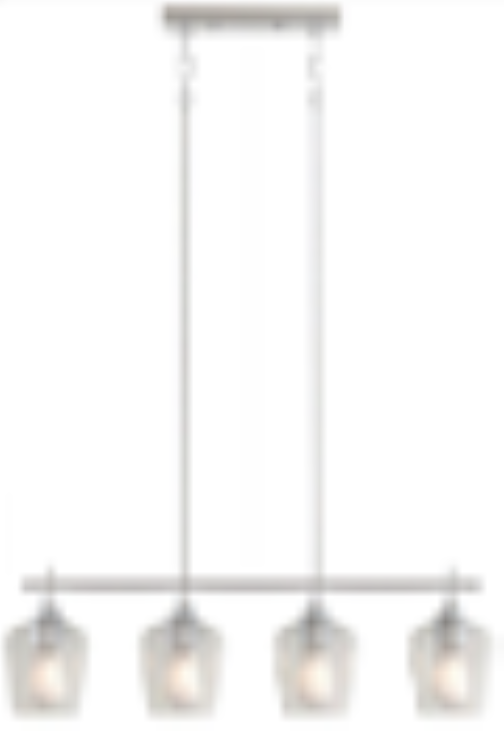 Meredith 4 -Light Brushed Nickel Modern/contemporary For Use in Bedrooms, Dining Rooms, Foyers, Kitchens, Living Rooms Chandelier