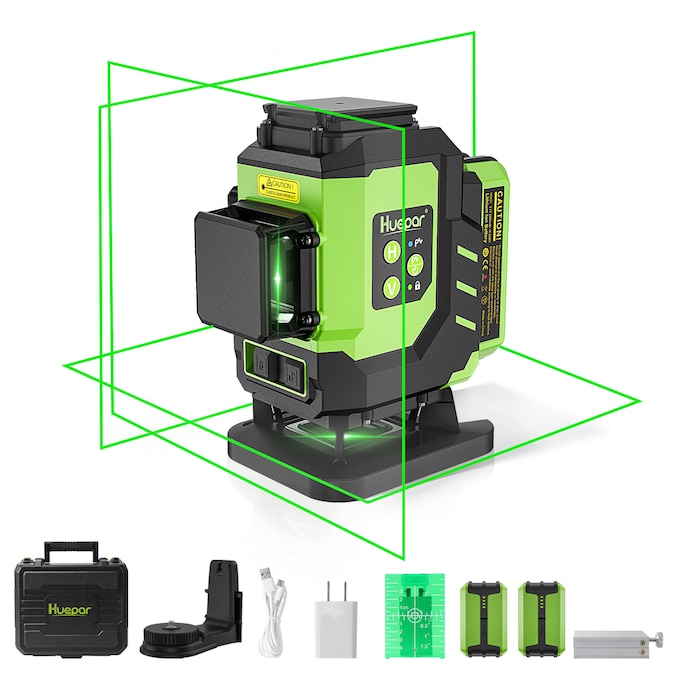 Huepar 197-ft Green Self-Leveling Cross-line Laser Level