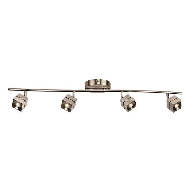 AFX Cantrell 5.25-in 4-Light Satin Nickel dimmable LED Modern/Contemporary Track Bar