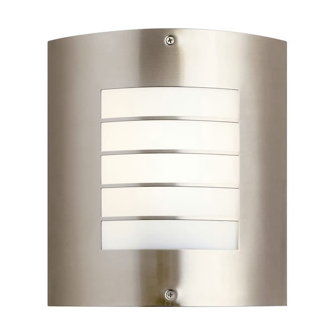 Kichler Newport 1-Light 10.25-in H Brushed Nickel Outdoor Wall Light