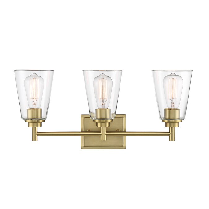Designers Fountain Westin 22.5-in 3-Light Brushed Gold Modern/Contemporary Vanity Light Bar