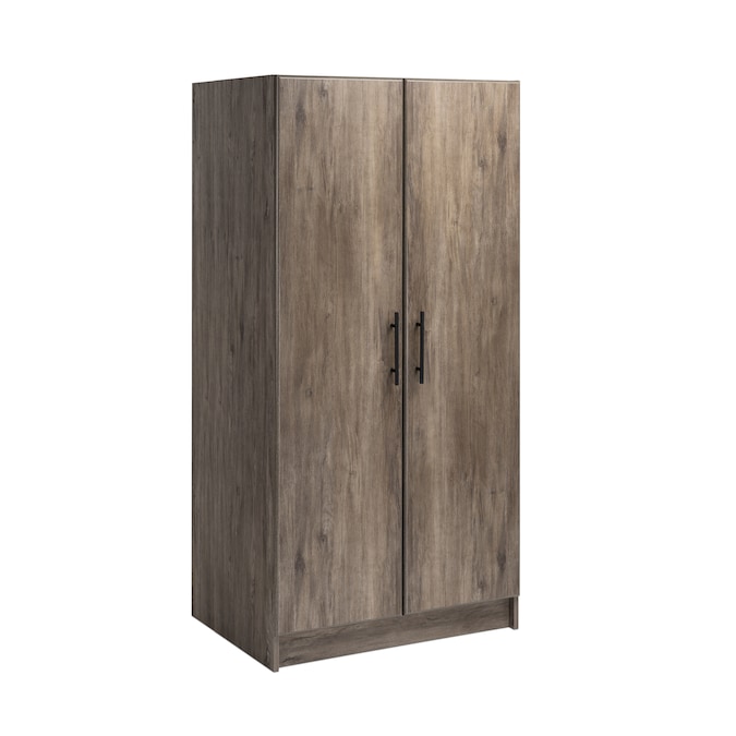 Prepac Elite 32-in W x 65-in H Wood Composite Drifted Gray Freestanding Utility Storage Cabinet