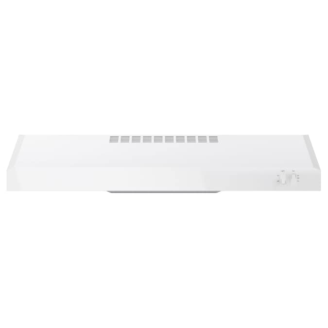 GE 30-in 200-CFM Convertible White Under Cabinet Range Hoods Undercabinet Mount