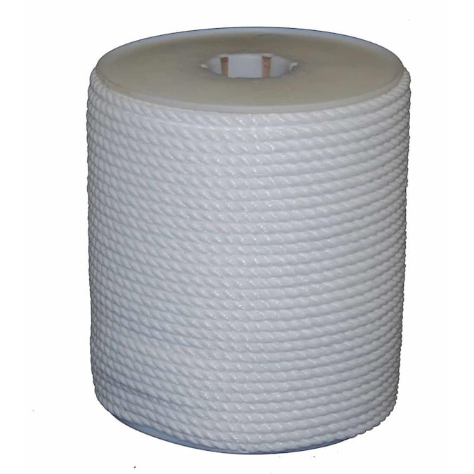 T.W. Evans Cordage 0.375-in x 600-ft Twisted Polypropylene Rope (By-the-Roll)