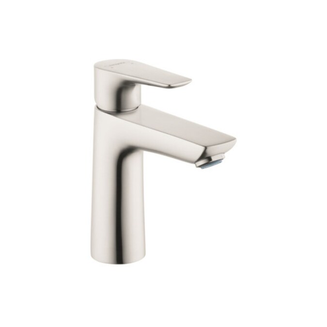 Hansgrohe Talis E Brushed Nickel Single Hole 1-Handle WaterSense Bathroom Sink Faucet with Drain