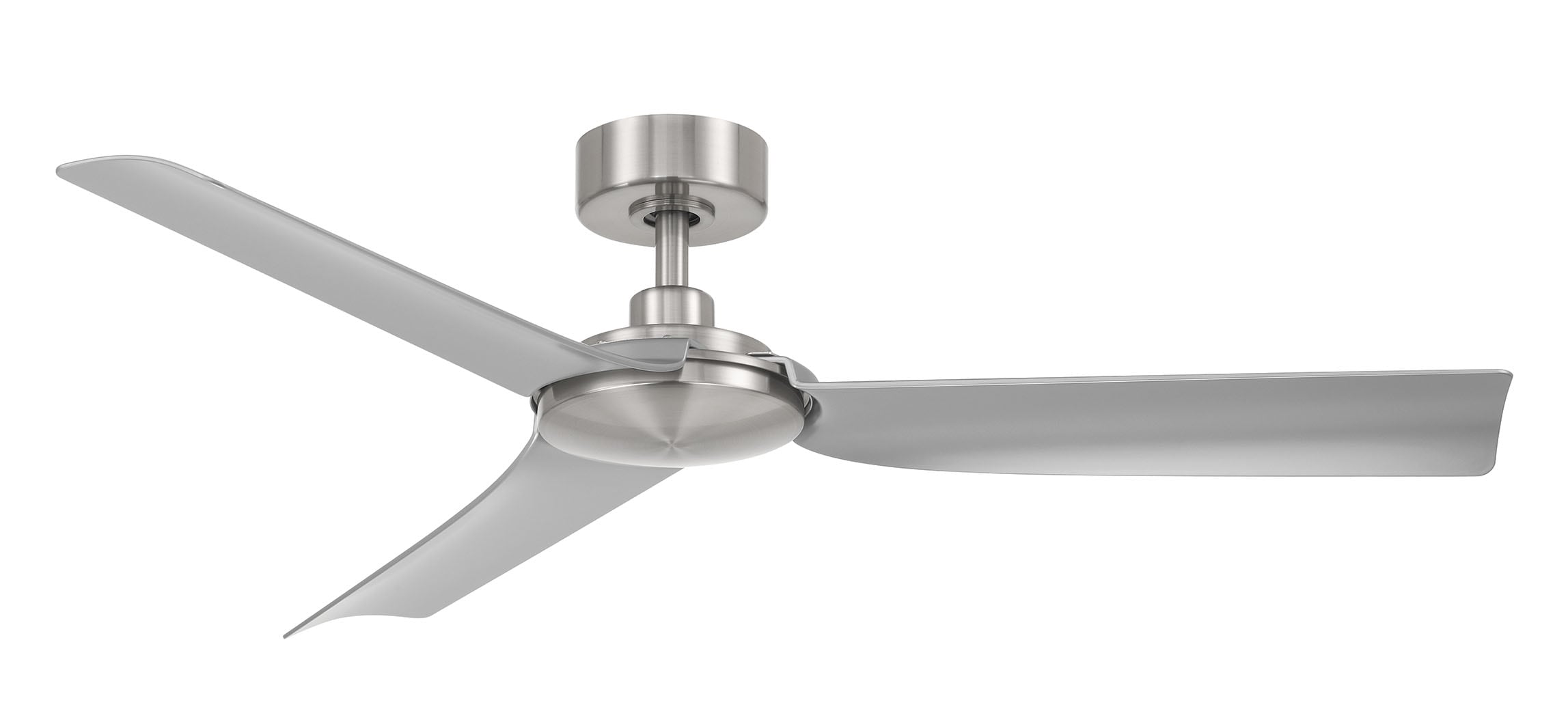 Lochwood 52-in Outdoor Brushed Nickel with Matte Silver Blades Ceiling Fan Without Light - Remote Included ( 3 -Blade ) - Image 8