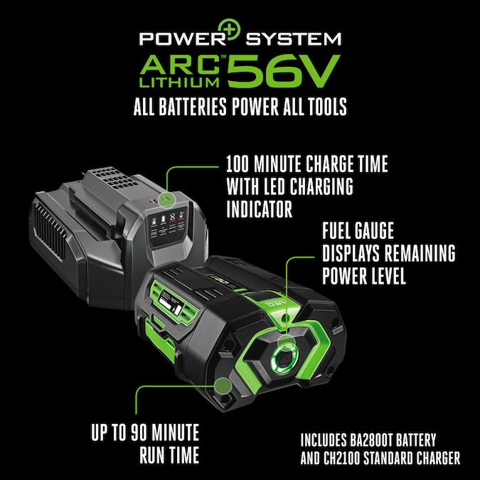 EGO POWER+ 56-volt 650-CFM 180-MPH Battery Handheld Leaf Blower 5 Ah (Battery and Charger Included) - Image 12