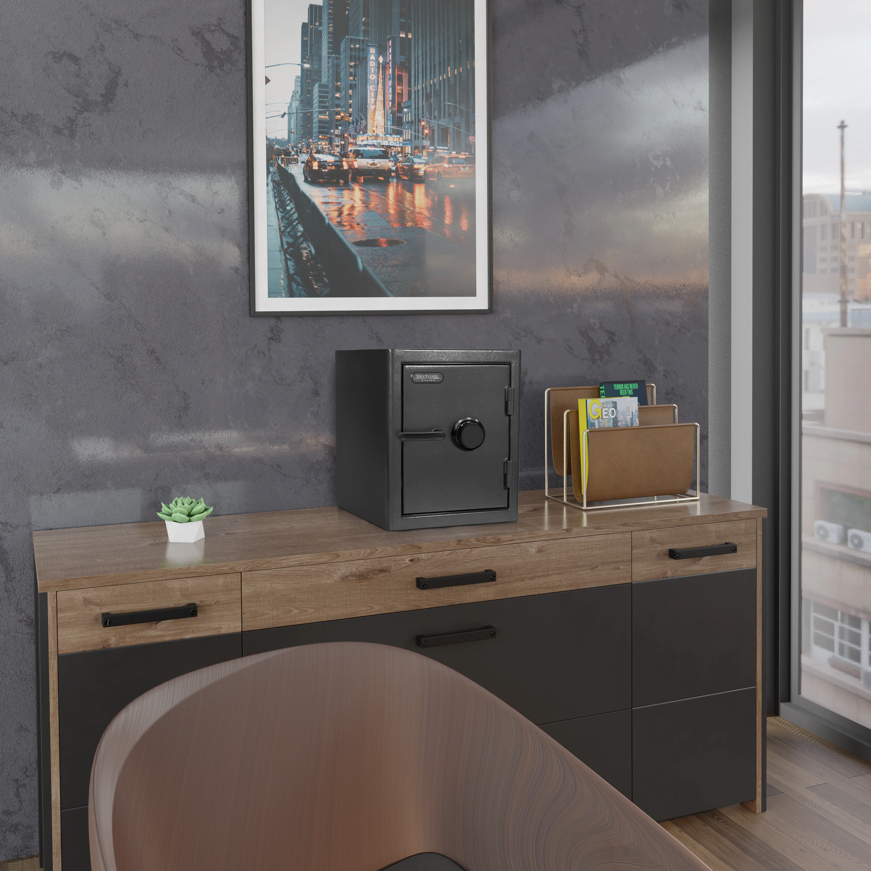 2.2-cu ft Fireproof , Waterproof Home safe with Combination Lock - Image 5