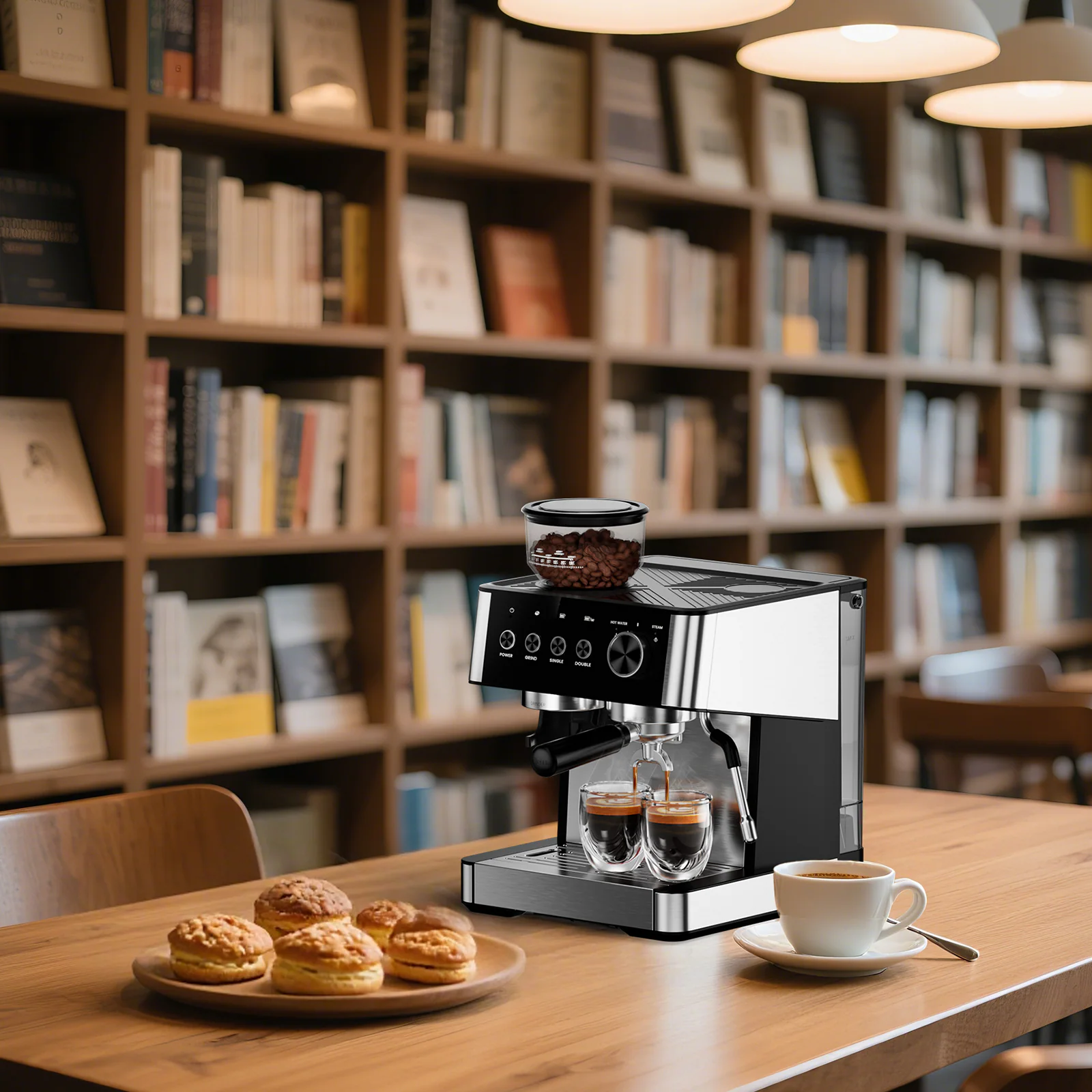 2 -Cup Programmable Residential Drip coffee maker ( Stainless Steel Black ) - Image 9