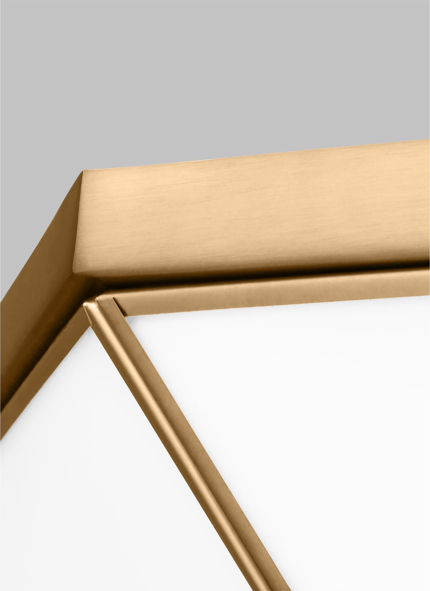 Morrison 2 -Light 15.5-in Satin Brass Flush Mount Light - Image 3