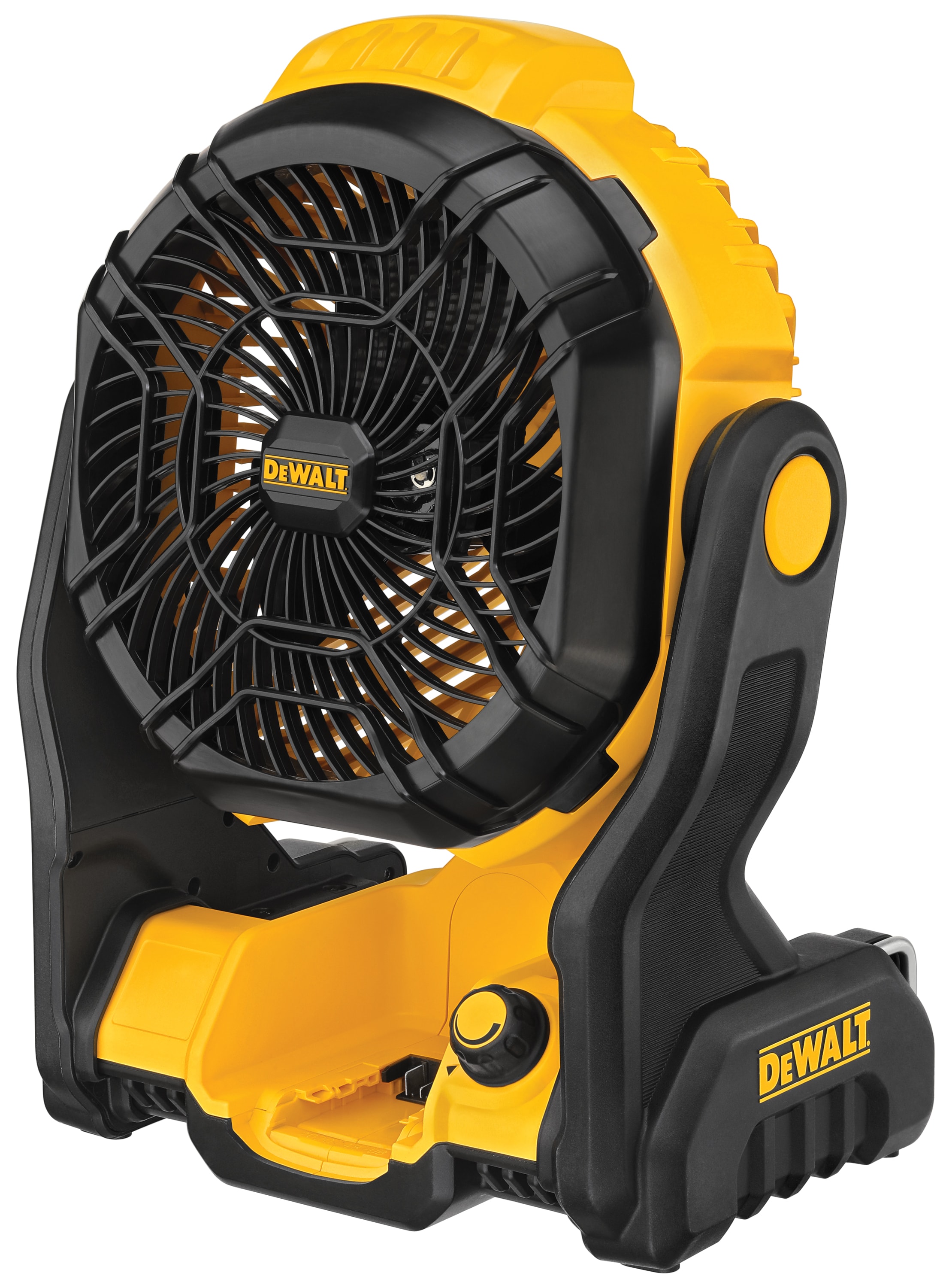 8-in 20 -Volt 3 -Speed Indoor/Outdoor Yellow Jobsite Fan Battery(s) Included and Charger Included - Image 7