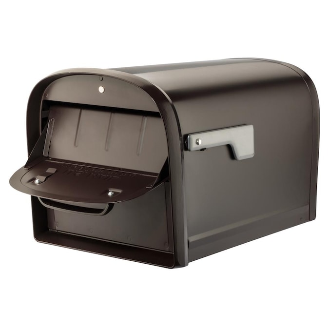 Architectural Mailboxes Post Mount Bronze Metal Large Lockable Mailbox - Image 2