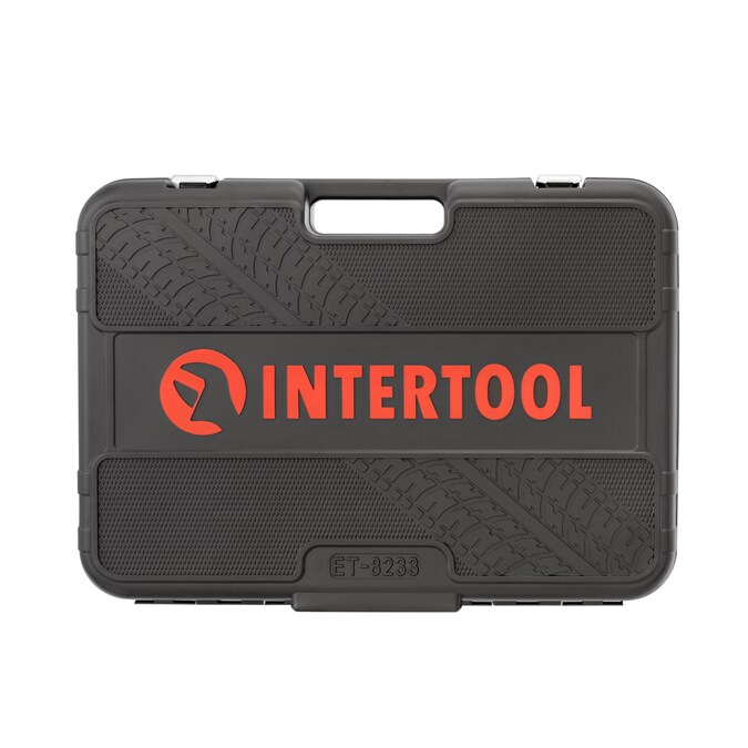 INTERTOOL 233-Piece Standard (SAE) and Metric Chrome Mechanics Tool Set with Hard Case - Image 9