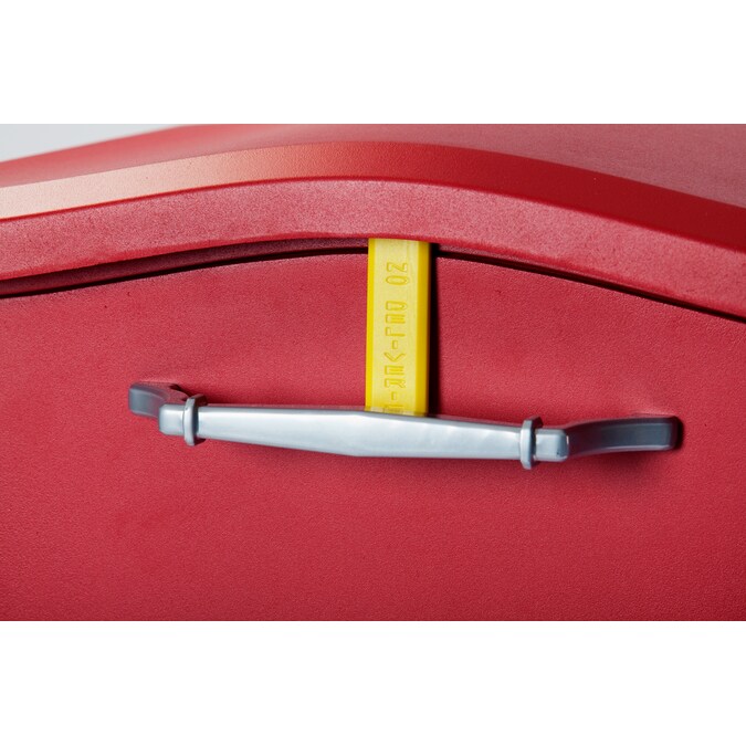 Architectural Mailboxes Ground Mount Red Metal Extra Large Lockable Mailbox - Image 4
