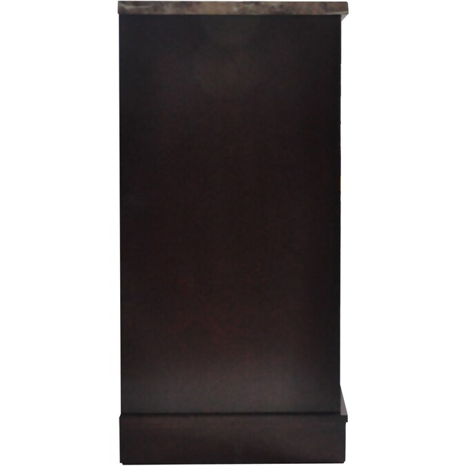 Cambridge 47.2-in W Mahogany TV Stand with Fan-forced Flat Wall Electric Fireplace with Remote Control Included - Image 10