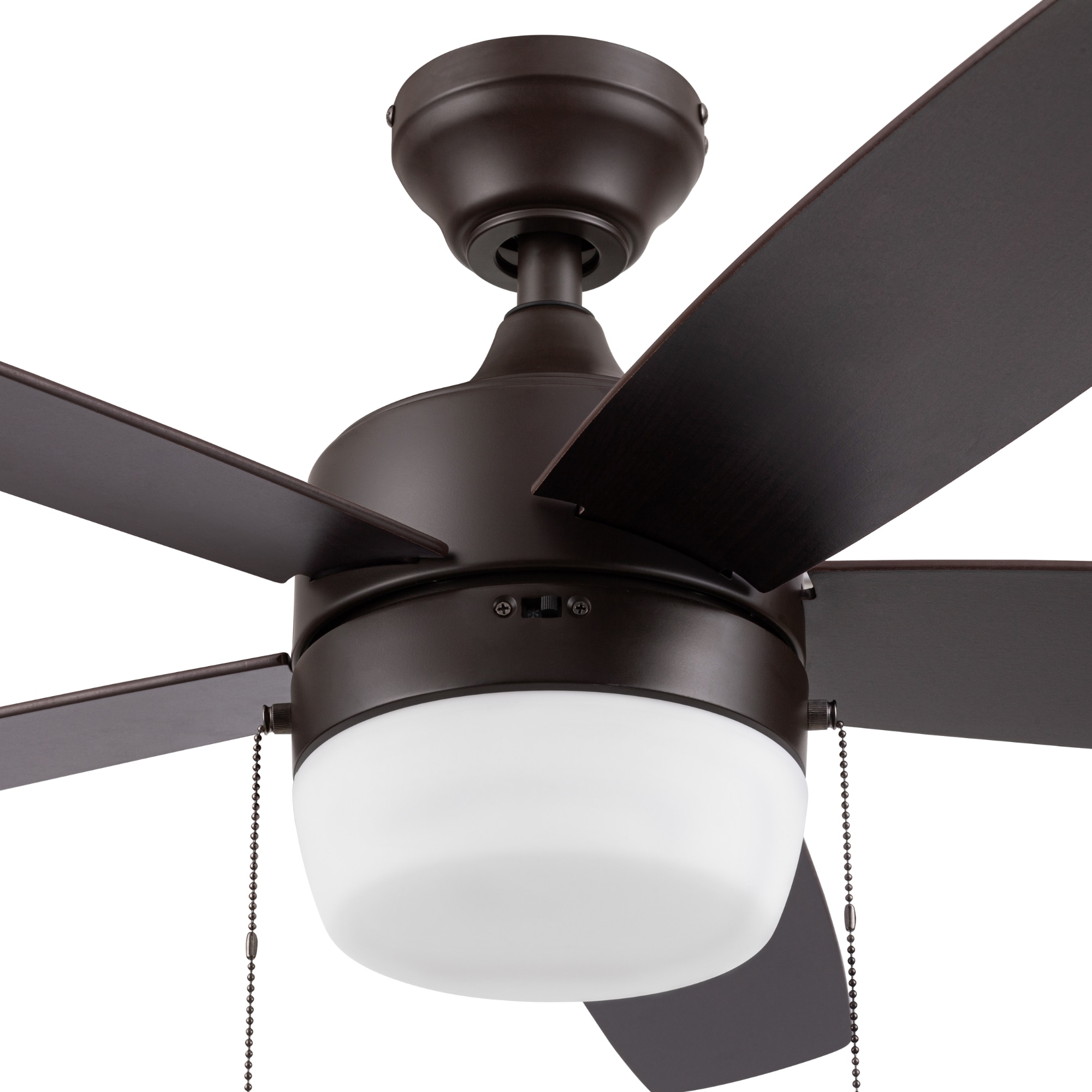 Becca 44-in Color-Changing Bronze with Mocha/Cocoa Blades Ceiling Fan With Light ( 5 -Blade ) - Image 13
