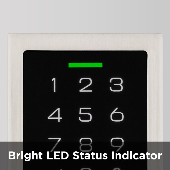 Kwikset Touchpad 270 SmartCode Contemporary Satin Nickel Electronic Deadbolt Smartkey with Keypad - Image 2