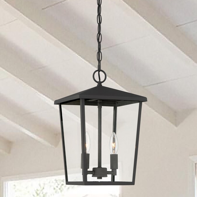 ACROMA Muscatine 2-Light Matte Black Modern/Contemporary Rectangle Led, Mini Hanging Pendant Light - Image 4